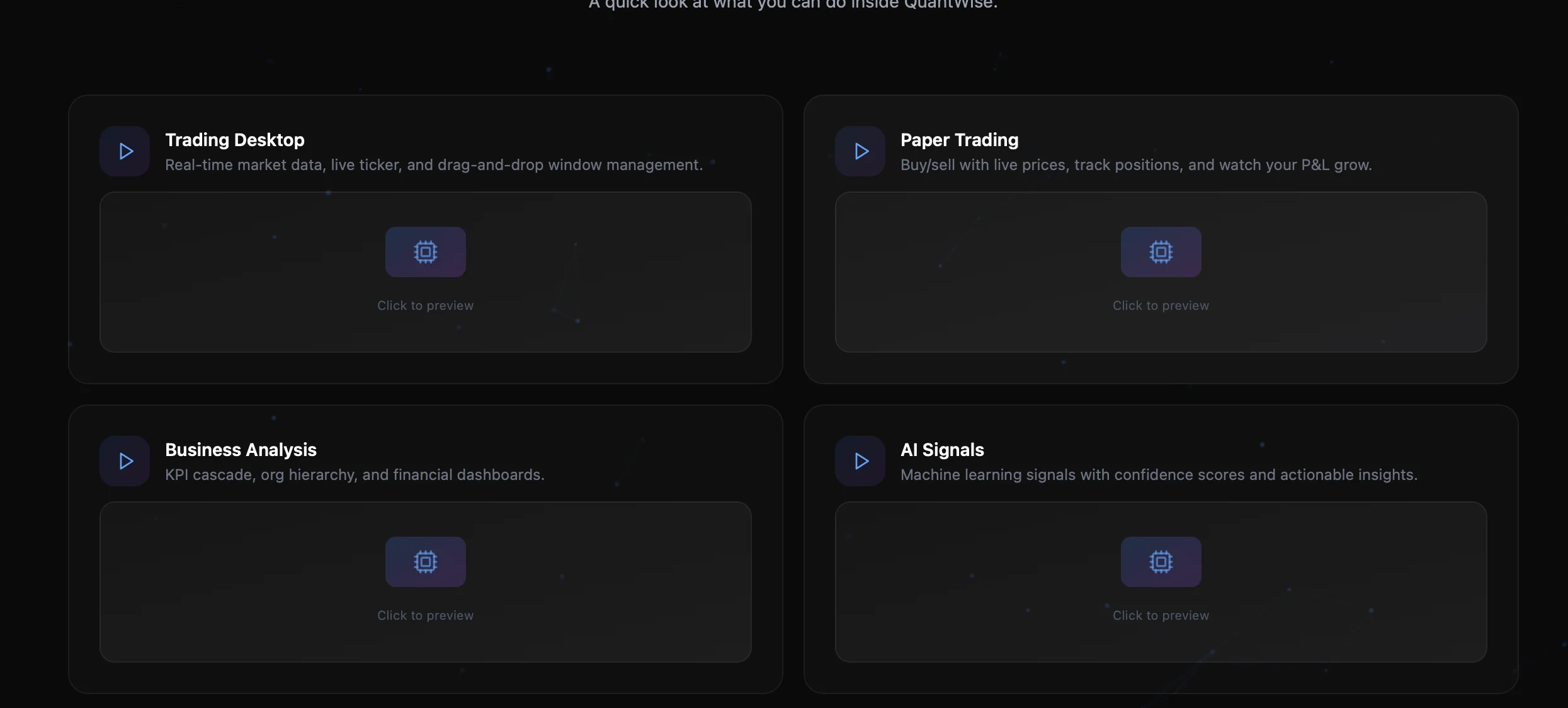 QuantWise OS Dashboard